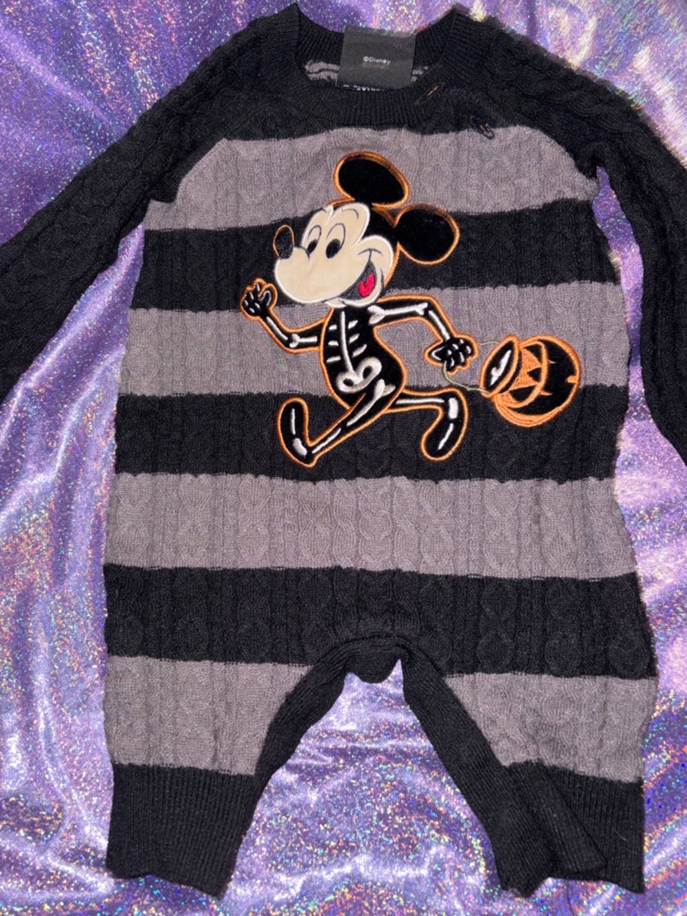 Halloween Mickey Knitted One Piece